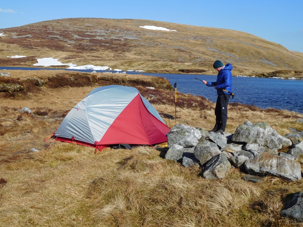 Wild camping near Loch nan Eun